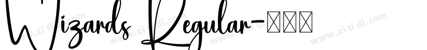 Wizards Regular字体转换